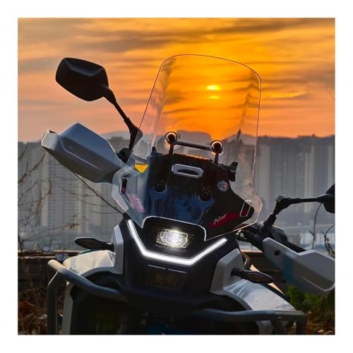 WindScreen Front Screen Wind Deflector Motorcycle Windshield Acrylic Windshield for CF&Moto 450 MT CF 450MT MT450 Front Windshield 450MT Heightened Windshield - color: 40 Gray