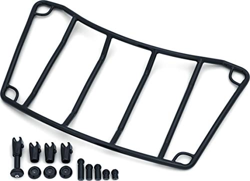 Kuryakyn 7149 Motorcycle Accessory: Multi-Rack Adjustable Trunk Luggage/Storage Rack with Corner Loops, Universal Fit for Tour Trunk Motorcycles, Gloss Black - color: Gloss Black