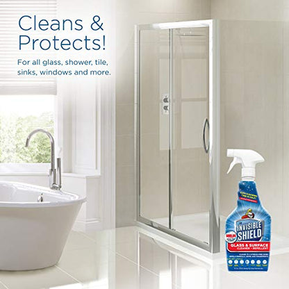 Invisible Shield Glass & Surface Cleaner 32 fl. oz. Cleans and Protects on multi surfaces by UNELKO- Clean-X (3) - style: 32 Fl Oz (Pack of 3)