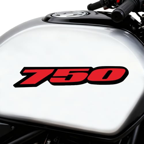 Awonderful Motorcycle Fairing Sticker Decal, Reflective Vinyl Decal for GSXR750 with Strong Stickiness 750 (Red) - color: Red