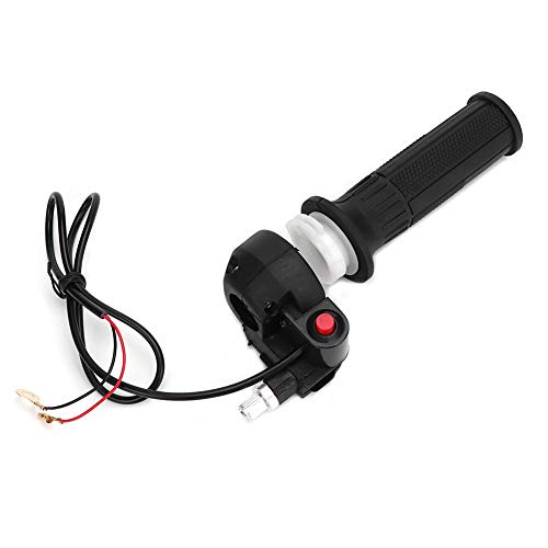 Dirt Bike Throttle,Throttle Accelerator Handle Grip Cable,Throttle Grips with Stop Switch Fit for 47 49 Mini Moto Dirt Bike Handlebar