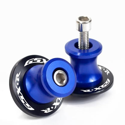 Motorcycle Swingarm Spools Fit For GSX-R600 GSX-R750 GSXR 1000 1100 GSX1300R - 2024 2025 Rear Frame Stand GSXR 125 150 250 300 Swingarm Spools Frame Sliders GSXR Accessories BE - color: blue