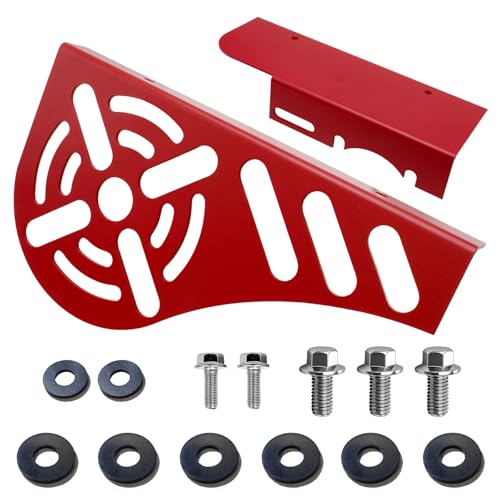 Upgraded Aluminum Mini Bike Clutch Cover Chain Guard Easy Disassembly&Lightweight for Predator 212cc 196cc Clone Engines for Coleman CT200U CT200U-EX CT100 BT200X (Red) - size: Standard, style: Red