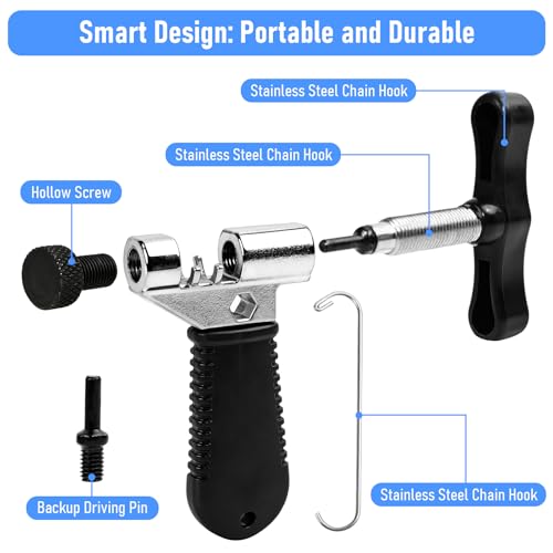 Bike Chain Repair Removal Tool, Chain Breaker Splitter Tool, Links – Easy to Use – Quick Fix – Premium Tool Kit for Cyclists