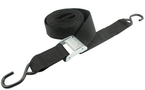 Erickson 01215 Black 2" x 15' Motorcycle/ATV Cam Buckle Tie-Down Strap