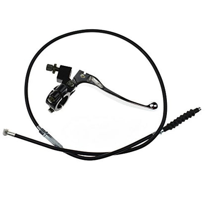 7/8'' Handlebar Left Clutch Lever and Clutch Cable with Adjuster for for 50cc 70cc 90cc 110 cc 125cc Dirt Bikes Pit Bike 22mm