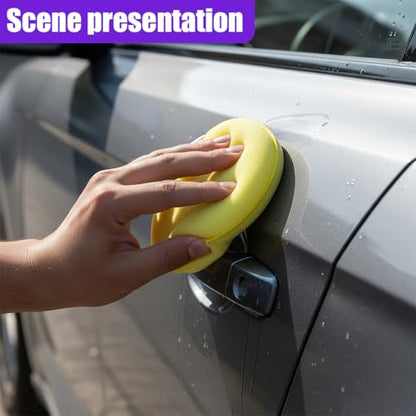 Craedli Car Wax Applicator Pads, 4 Inch Round Soft Fine Polishing Foam Pads, Car Sponge Buffing Pad Auto Cleaning & Detailing Tool for Applying Dressings, Polishes, Waxes (12PCS) - size: 12PCS