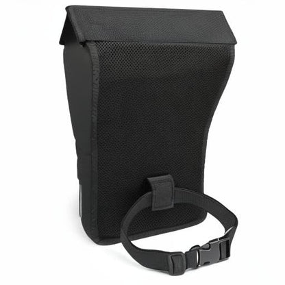 Motorcycle Tactical Drop Leg Thigh Bag with Holster Handgun Firearm Pistol Bag for Men Hunting Shooting Range Additional 3 Magazine Storage Slots - color: Black 2 Packs