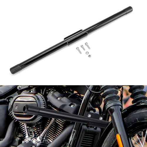 Mofun Gloss Black Highway Engine Guard Crash Bar Compatible with Harley Softail 2018-2025, Front Crash Bar Fit Street Bob FXBB Fat Boy FLFB/S Heritage FLHC/S Breakout Low Rider S FXLRS