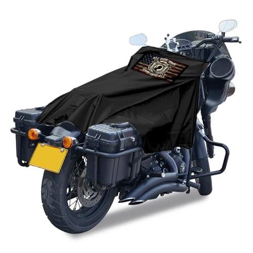 Motorcycle Seat Cover Sun Protection Cover Lightweight Half Covers Outdoor Sun Covers Dust UV Protection for Most Motorcycles Full Dress Touring Cruiser - Black Style G, M - color: Black-Style G, size: M