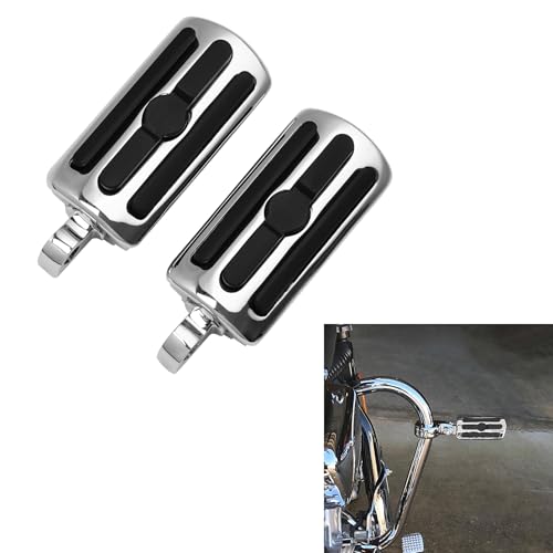 TCMT 10mm Highway Foot Pegs Footrest Chrome Fits For Harley Davidson Touring Softail Dyna