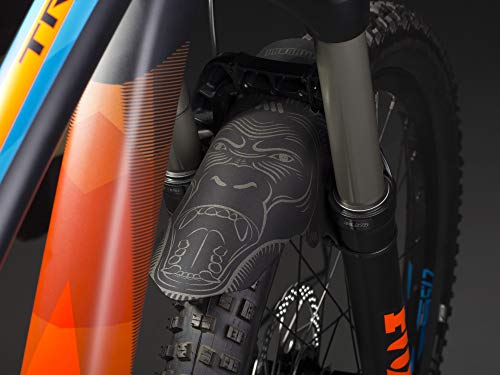 MTB Front Wheel Mud Guard - Lightweight & Durable Protection - Universal Fit - Protect Against Mud, Water Spray and More - color: Grey/Ape