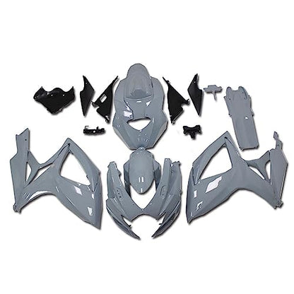 FLPRO ABS Plastic Full Fairing Kit Fit for Suzuki GSXR600 GSXR750 K6 2006 2007 06 07 GSX-R600 GSX-R750 Fairings Injection Mold Motorcycle Bodywork Cement Grey Body Kits - color: Cement Grey