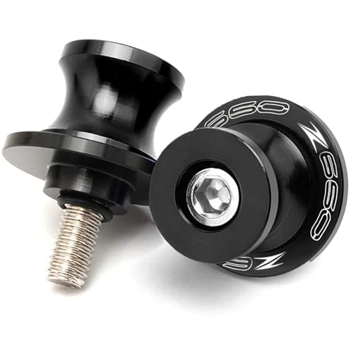 For Z650 Ninja650 2017-2025 8MM Swing arm Spools Slider Stand M8 x1.5 Black for KAW&-ASA*KI NINJA 650 Z650 Z650RS Z900 2017 2018 2019 2020 2021 2022 2023 2024 2025 - color: black