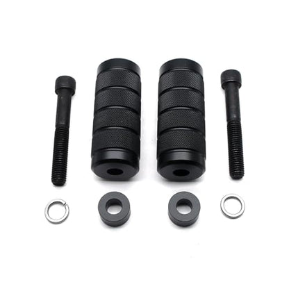 MZS Motorcycle Frame Slider CNC Kits Compatible with Sportster Iron 883 1200 XL883 XL1200 2004-2022, 4" Upper Shock Mount Rear Falling Anti Crash Protector Guards Aluminum Black - size: Sportster 883 1200