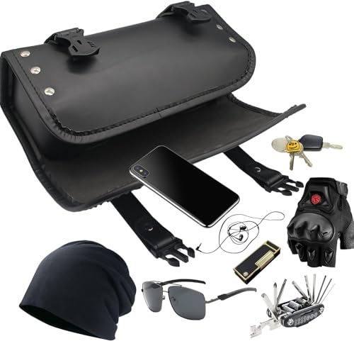 Motorcycle Tool Bag Suitable for Harley Suzuki Kawasaki Universal Tool Bag Motorcycle Side Bag, Motorcycle Fork Bag