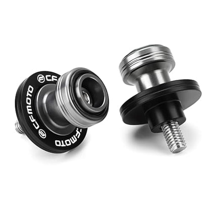 Compatible with CFMOTO Ibex450 Ibex800 300SS 450SS 450NK 450CLC 675SS 675NK 750SS 800NK Motorcycle CNC Swingarm Spools Sliders Stand Screw Paddock Bobbins (Black) - color: Black