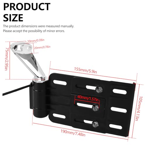 Rear Side License Plate Bracket Holder with LED Light for Harley Sportster XL883, XL1200, Dyna Low Rider FXDLS, Street Bob FXDB 2004-2020 Chrome - color: Style A-Chrome