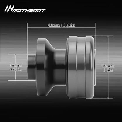 M8 Motorcycle Swingarm Sliders For GSX-R600 1992-2026 GSX-R 600Z 2022-2026 Swingarm Spools CNC Aluminum Heavy-Duty gsx-r 600 600z Accessories (Gray) - color: Gray
