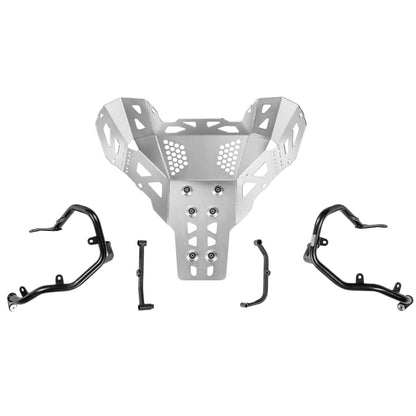 Motorcycle Engine Guard Lower Crash Bar + Engine Guard Protector Replacement Saddlebags Guard，Compatible with KTM 790 Adventure 890 Adventure Husqvarna Norden 901