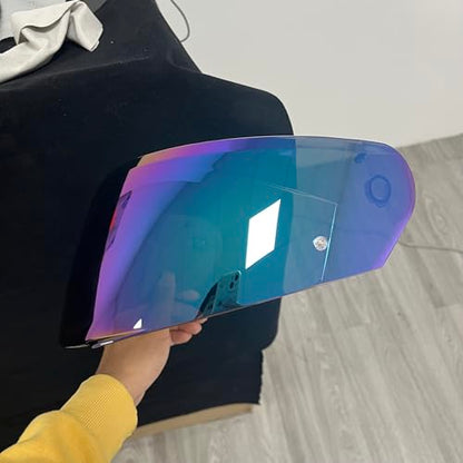 YOURNAME HJ33 Shield for HJC I90,i91 Face Shield Uv-protected Visera Casco Moto Visera Casco Moto (Rainbow-For Day) - color: Rainbow-for Day