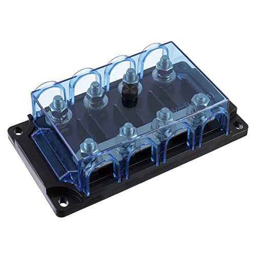 BOJACK 4-Way AMG Mega Fuse Holder (Pack of 1 ANM-B4) - size: 4-Way
