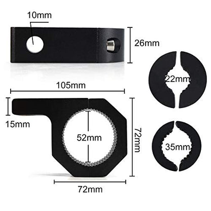 20MM-35MM Work Light Mounting Bracket Kit,Universal LED Light Bar Tube Clamp Mounting Bracket Fog Light Mounting Bull Bar Bumper Lamp Holder for Driving Light Spotlight Off-road Vehicles Car Truck - size: 20-35MM