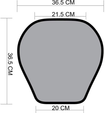 GEARS Heated Seat Pad for Motorcycle, ATV, Scooter & Snowmobile | Universal Fit Heated Seat Pad - Place On Top of Existing Seat | Exterior Warm Seat Cover | 12V Electric Heat Powersport Seat Warmer