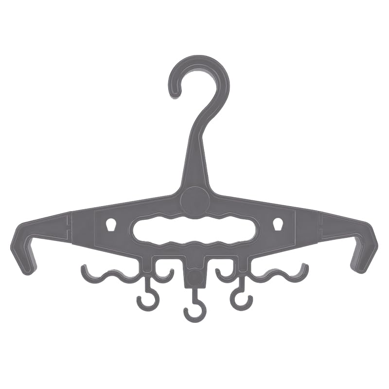 YOZWOO Heavy Duty Plastic Hangers with Detachable Hook - Thick Non-Slip Hanger & Plastic Hanger for Clothes, Police Vests, Military Gear & Wetsuits, 200 lbs Capacity Hangers (Gray) - color: Upgraded Gray