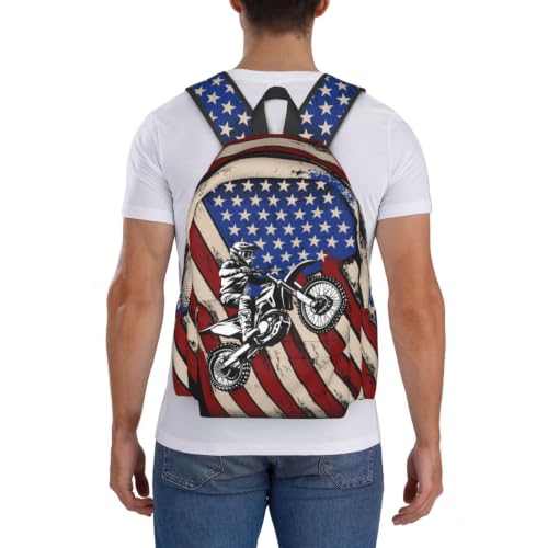 Motocross Backpack Bookbag Laptop Backpacks Multipurpose Daypack for Boys Girls School Men Women Travel Hiking - color: Motocross