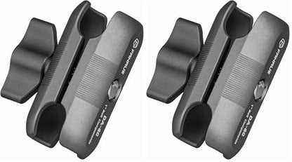 FANAUE Double Socket Arm Compatible with RAM Mounts B Size Ball Head and Bike Motorcycle Phone Holder, Fits Industry All Standard 1" Ball Adapters (da-60) (Pack of 2) - size: da--60 (Pack of 2)