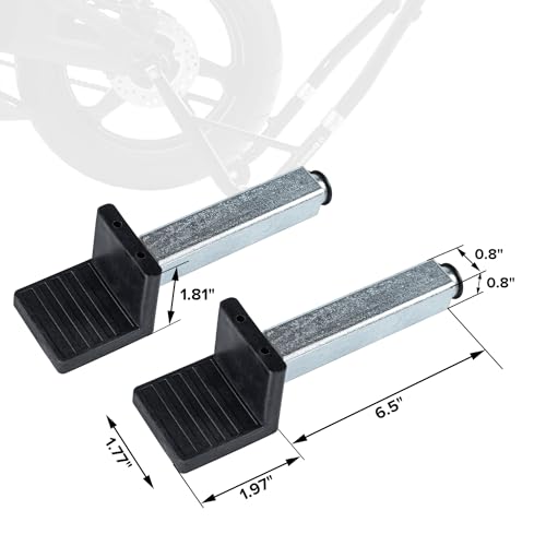 Spool Lift Stand Attachments for Rear Sportbike Motorcycle Stands (Attachment ONLY), L-Shaped Adapter 1 Pair - size: L