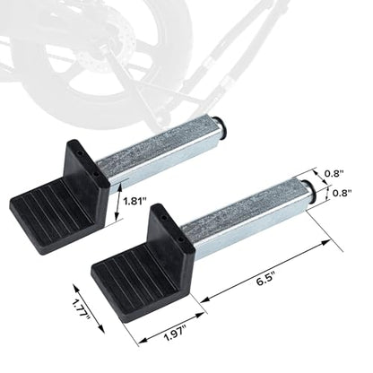 Spool Lift Stand Attachments for Rear Sportbike Motorcycle Stands (Attachment ONLY), L-Shaped Adapter 1 Pair - size: L