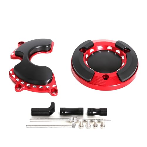 Monkey125 Left Right Engine Cover Protector Slider Compatible with Monkey 125 Super Cub C125 2018-2021 3D CNC Motorcycle Accessories Engine Crankcase Guard (Red) - color: Red2