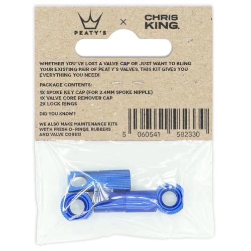 Peaty's x Chris King MK2 Tubeless Valve Accessory Kit by Peaty's - color: Navy