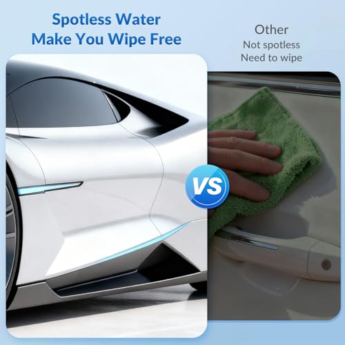 Spotless Water System for Car Wash with Bypass Switch, Deionized Water System for Car Wash with Resin, Spot Free Water Deionizer for Car Washing, Works for Motorcycles, RV, Boats, No Towel Drying ﻿