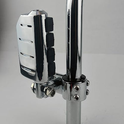 Motorcycle Universal Highway Pegs Foot Rests Fit Engine Guard Crash Bar 1-1/4" Or 1" Compatible with BMW Harley davidson Yamaha Honda - color: Style #2 Chrome