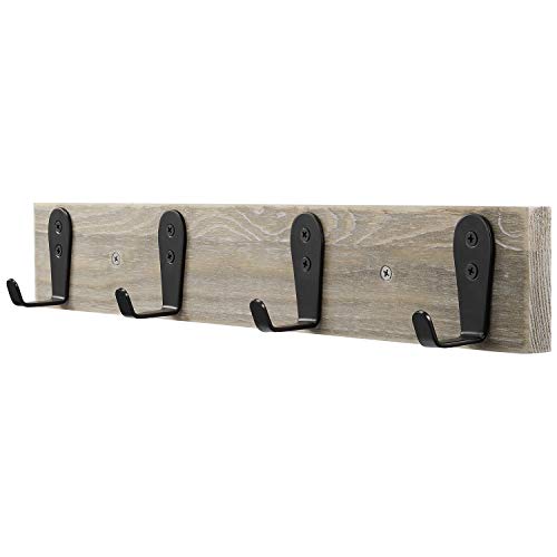 Flyisland Wall Hooks 8 Pcs, Coat Hooks Garage Hook Wall Mounted Hat Hangger Hooks Robe Hook Single Coat Hanger Heavy Duty (8 Pack, Black) - color: Black