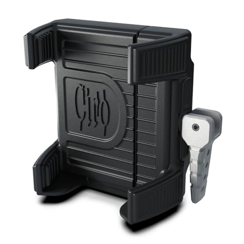Ciro 50312 Handlebar Mount Smartphone/GPS Holder With Charger, Chrome - color: Chrome