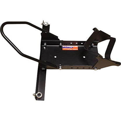 Heavy-Duty Steel Black Motorcycle Front Wheel Chock