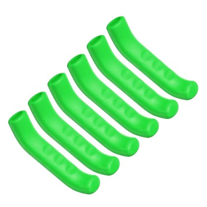 HARFINGTON 3 Pairs Bike Brake Lever Cover Silicone Brake Lever Grip Protector Anti-Slip Brake Handle Protection Covers Sleeve for Mountain Road Bike Cycling, Green - color: Green