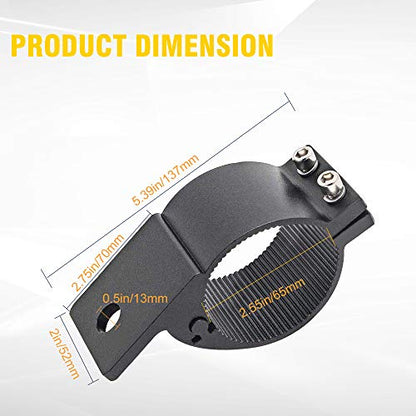2.5 Inch Tube Clamp Mounting Bracket Kit for LED Light Bar LED Off-Road Light Horizontal Bar Tube Clamp Roof Roll Cage Holder - size: 2.5''