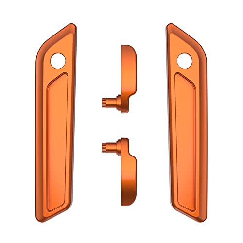 Advanblack US Stock Saddlebag Latches Covers, Lid Lifters Levers Fit for 2014+ Harley Touring Hard Saddlebags - Amber Whiskey - color: Amber Whiskey