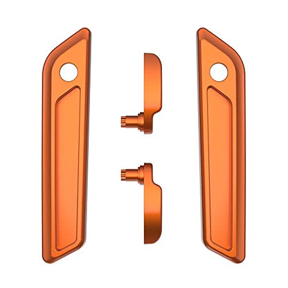 Advanblack US Stock Saddlebag Latches Covers, Lid Lifters Levers Fit for 2014+ Harley Touring Hard Saddlebags - Amber Whiskey - color: Amber Whiskey