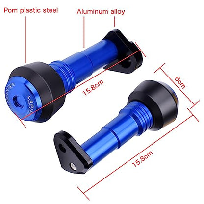 Motorcycle Falling Protection Frame Sliders Fairing Guard Anti Crash Pad Protector Compatible With BMW G310R, G310GS (2017-2025) ; G310 R, GS 17-18-19-20-21-22-23-24-25 (Blue) - color: Blue