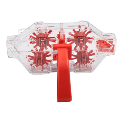FABULETTA Motorcycle Chain Cleaning Kit, Bike Chain Scrubber Tool Set with Sprocket and Gear Brush, Transparent Chain Washer Cleaner Device for Dirt Bike Transmission Maintenance Accessories(2)