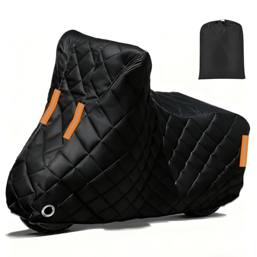 Outdoor Motorcycle Cover for Daelim S1 Motor Bike Cover Waterproof Outdoor |Custom Heavy Duty Moped Tarpaulin 300D Oxford Hail Proof Heat Insulation Scratchproof with Lock Hole - size: for D.aelim S1
