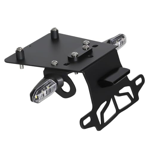 2026 GROM MSX 125 Fender Eliminator Kit - Tail Tidy Compatible with 2022-2025 MSX125 GROM - License Plate Bracket with Turn Signals Rear and LED License Light (Clear) - color: Clear