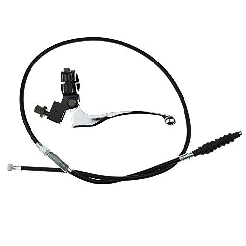 7/8'' Handlebar Left Clutch Lever and Clutch Cable with Adjuster for for 50cc 70cc 90cc 110 cc 125cc Dirt Bikes Pit Bike 22mm