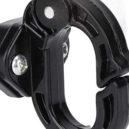 Estink Electric Scooter Front Claw Hook, Alloy Steel & Aluminum Motorcycle Hanger for Helmet & Bag Storage, 26.5 lb Load Bearing & Auto Lock Design for Safer Riding (Black)